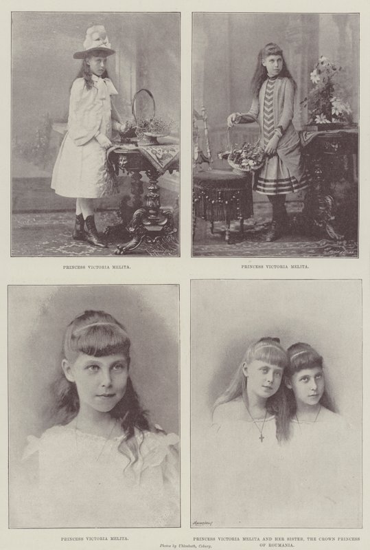 Prinses Victoria Melita van Saksen-Coburg en Gotha door English Photographer