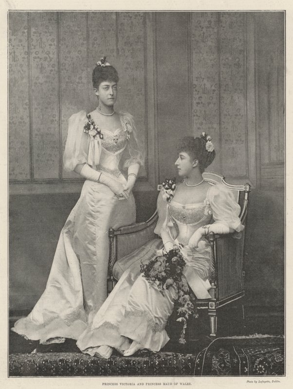Prinses Victoria en Prinses Maud van Wales door English Photographer