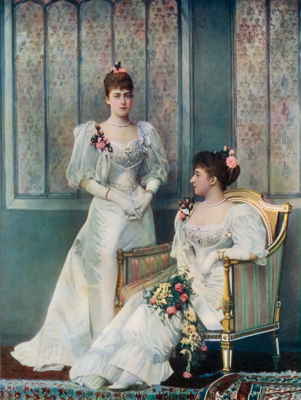 Prinses Victoria van Wales en prinses Charles van Denemarken door English Photographer