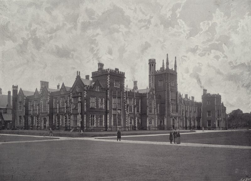 Queens College, Belfast door English Photographer