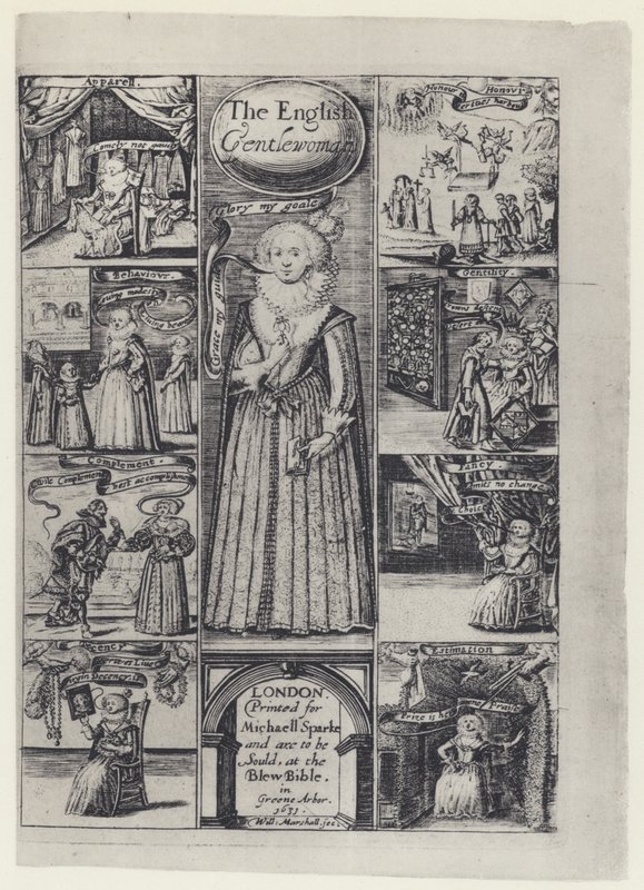 R Brathwait, De Engelse dame, M Sparke 1631 door English Photographer