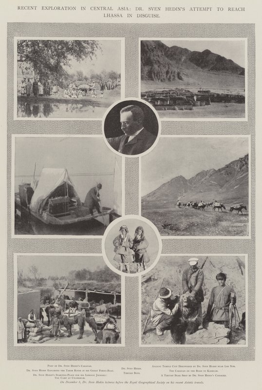 Recente Verkenning in Centraal-Azië, Dr Sven Hedins Poging om Lhassa in Vermomming te Bereiken door English Photographer