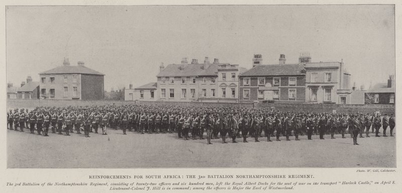 Versterkingen voor Zuid-Afrika, het 3e Bataljon Northamptonshire Regiment door English Photographer
