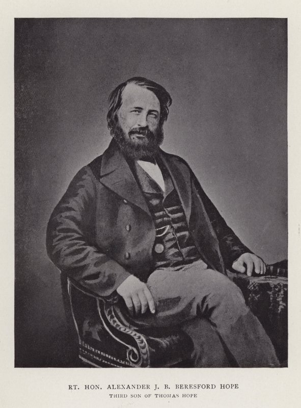 Right Honourable Alexander J B Beresford Hope, derde zoon van Thomas Hope door English Photographer