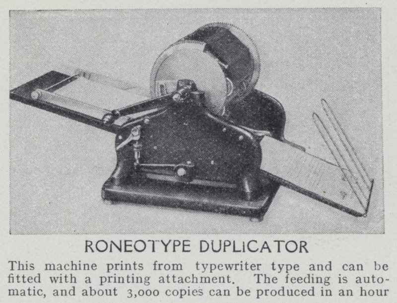 Roneotype duplicator door English Photographer