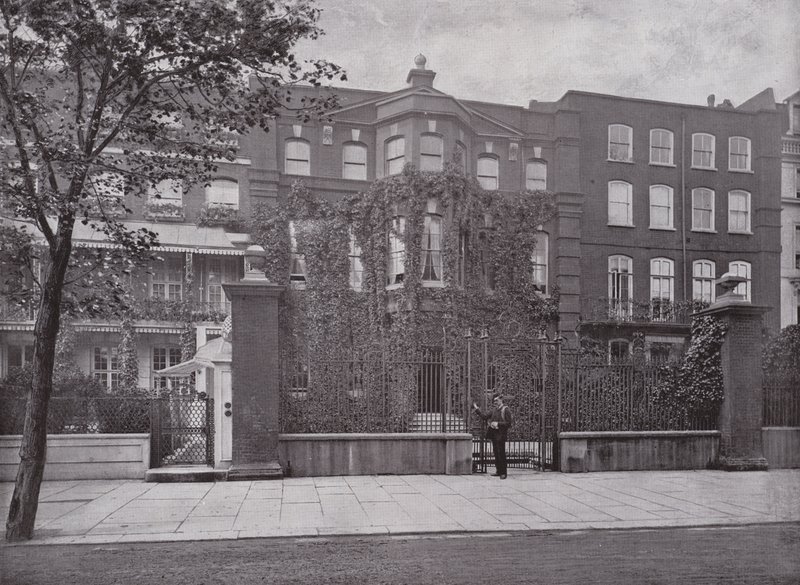 Rossettis Huis in Cheyne Walk, Chelsea door English Photographer