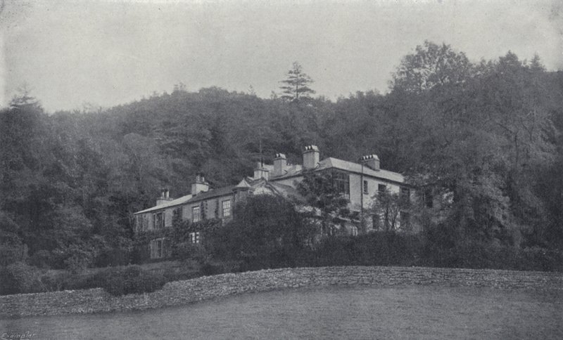 Ruskins huis, Brantwood, in het merengebied door English Photographer
