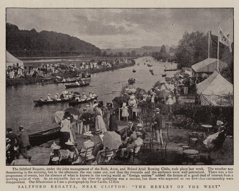 Saltford Regatta, nabij Clifton, de Henley van het Westen door English Photographer