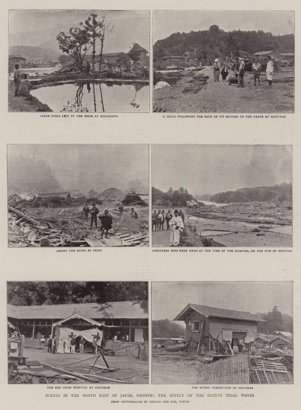 Scènes in het noordoosten van Japan, met de gevolgen van de recente vloedgolven door English Photographer