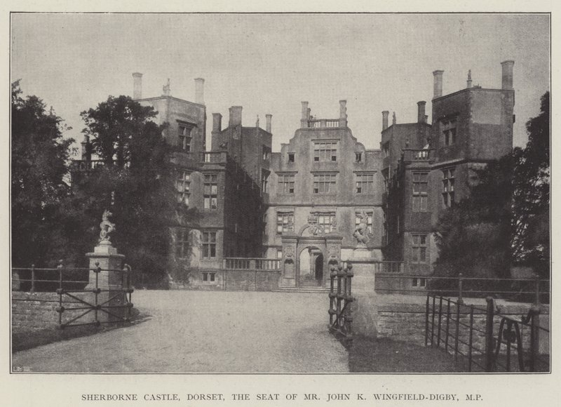 Sherborne Castle, Dorset, de zetel van Mr John K Wingfield-Digby, MP door English Photographer