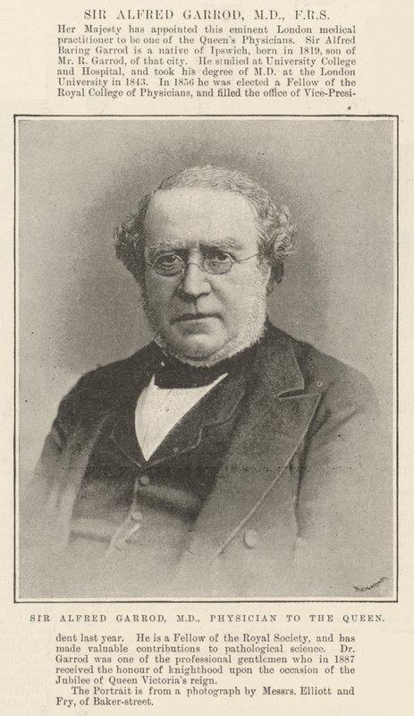 Sir Alfred Garrod door English Photographer