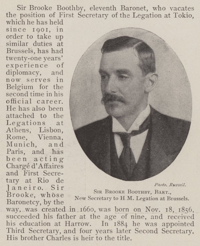 Sir Brooke Boothby, Baronet, Nieuwe Secretaris van de HM Legatie in Brussel door English Photographer