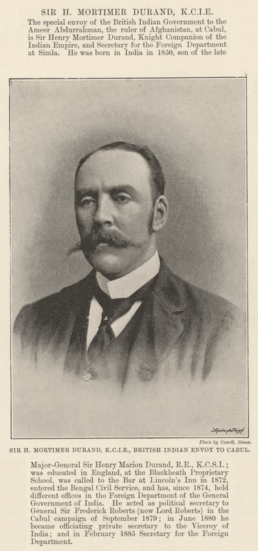 Sir H Mortimer Durand, KCIE, Britse Indiase gezant naar Kabul door English Photographer