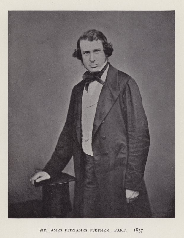 Sir James Fitzjames Stephen, Baronet, 1857 door English Photographer