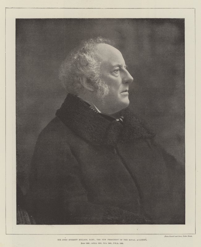 Sir John Everett Millais, Baronet, de nieuwe president van de Royal Academy door English Photographer