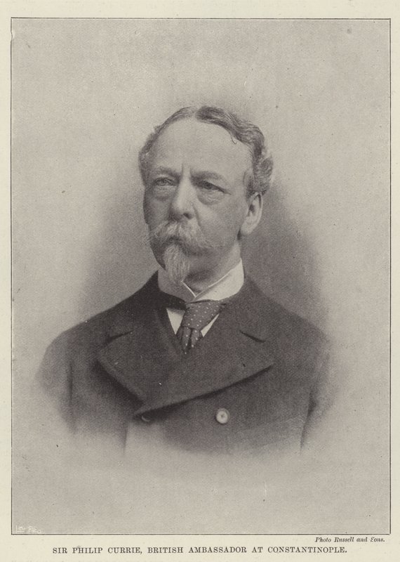 Sir Philip Currie, Britse ambassadeur in Constantinopel door English Photographer