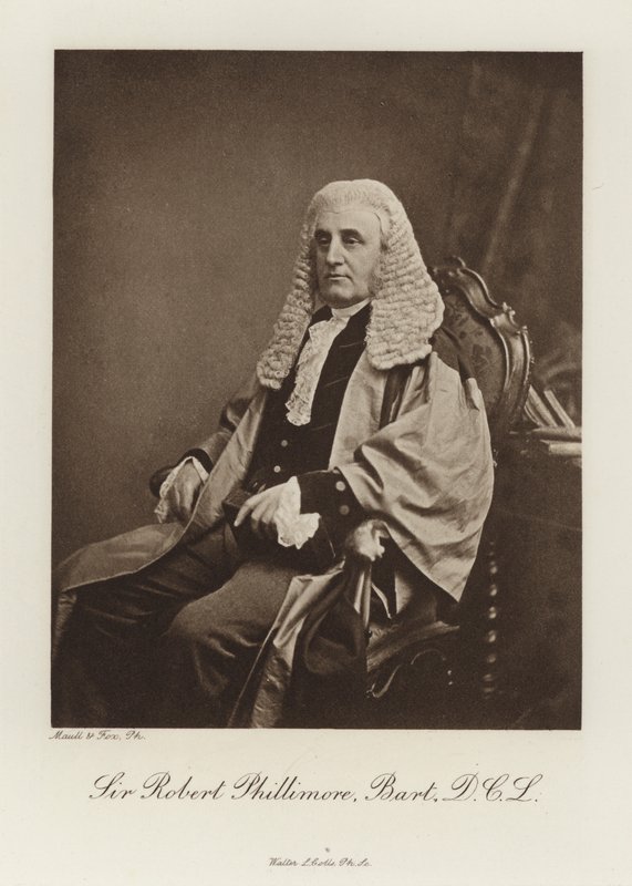 Sir Robert Phillimore, Baronet, DCL door English Photographer