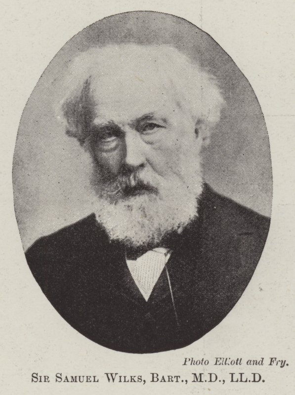 Sir Samuel Wilks, baronet, MD, LLD door English Photographer