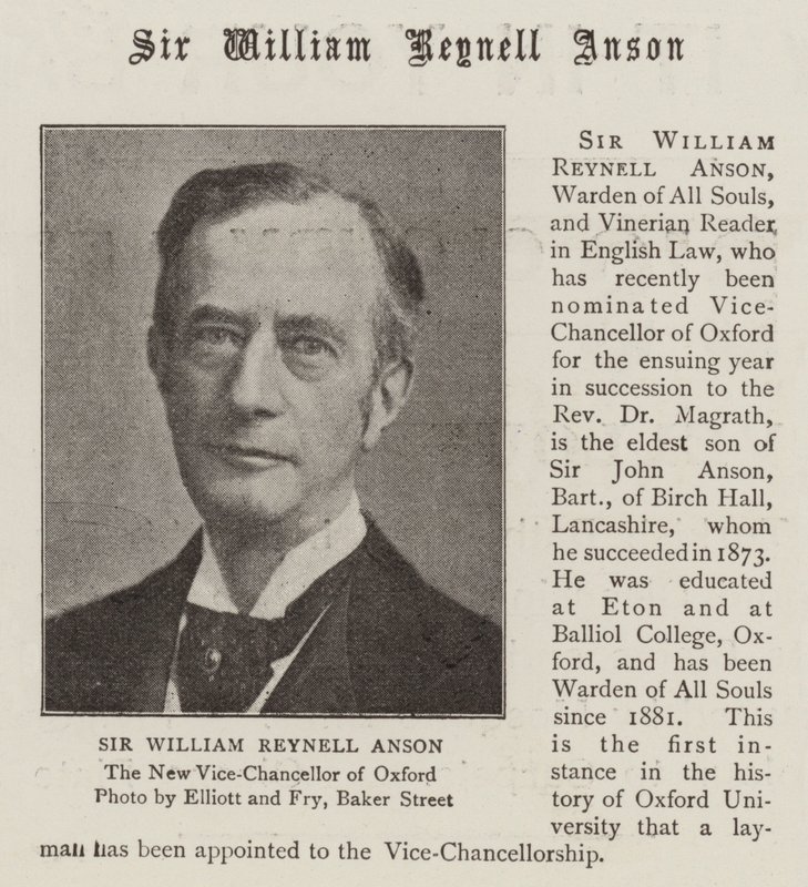 Sir William Reynell Anson door English Photographer