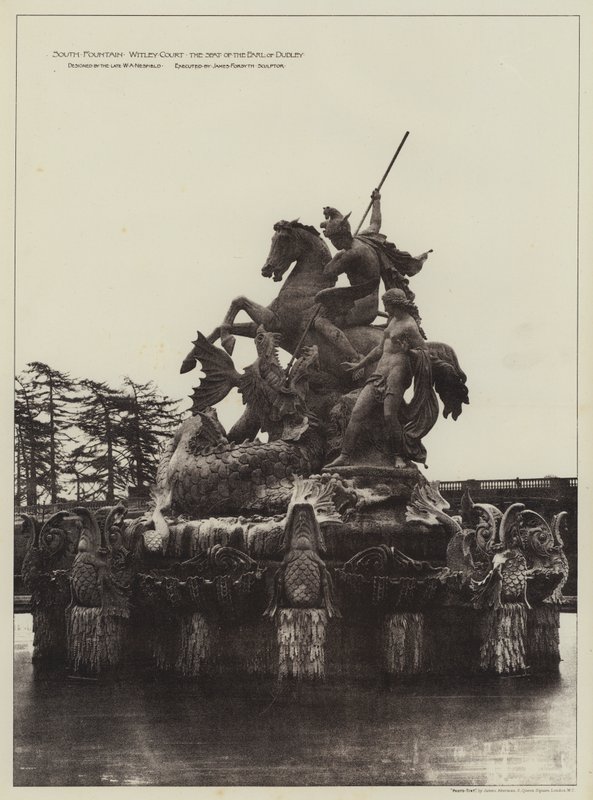 Zuid Fontein Witley Court, Het Landgoed van de Graaf van Dudley door English Photographer