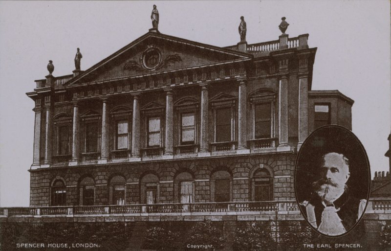 Spencer House, Londen met (inzet) De Graaf Spencer door English Photographer