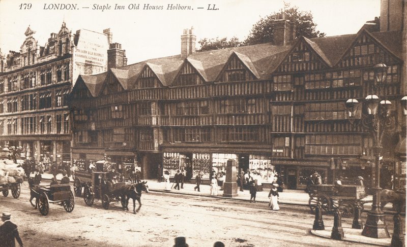 Staple Inn Oude Huizen in Holborn door English Photographer