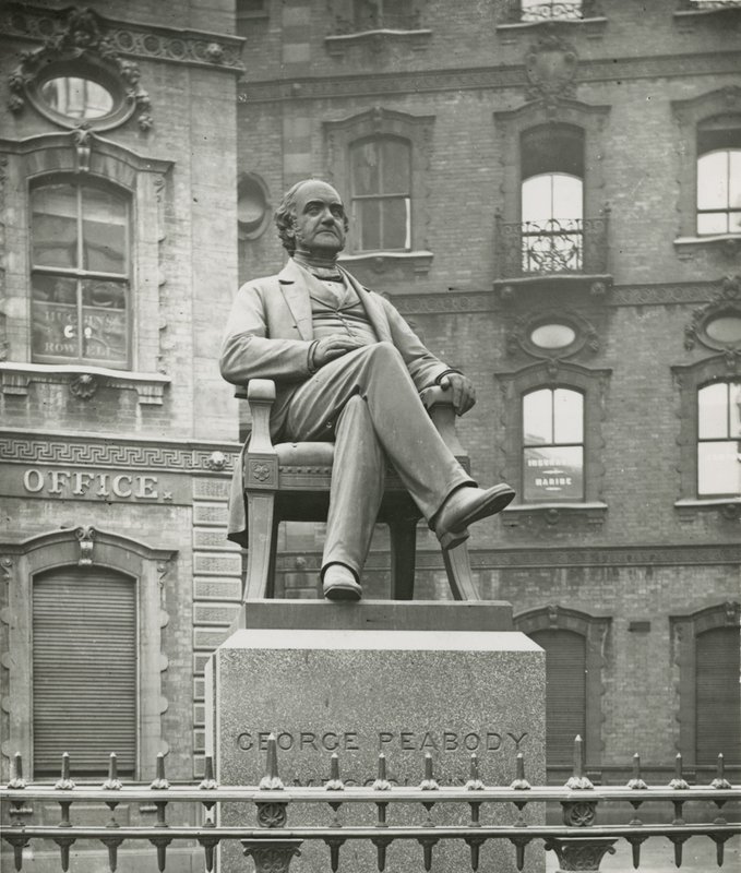 Standbeeld van George Peabody door English Photographer