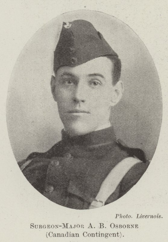 Chirurg-majoor A B Osborne, Canadees contingent door English Photographer
