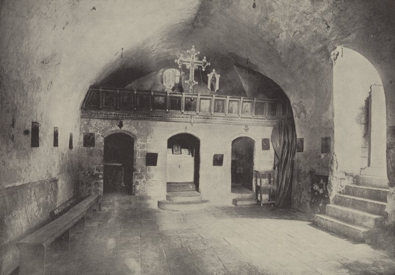 Synagoge van Christus in Nazareth, waar Christus zijn eerste preek hield door English Photographer