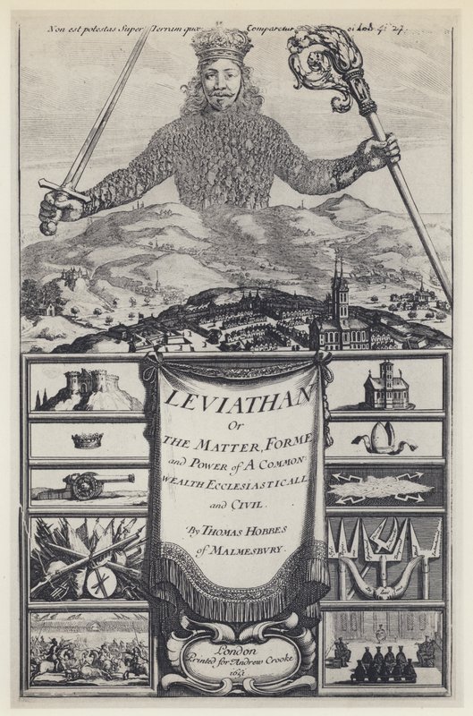T Hobbes, Leviathan, A Crooke 1651 door English Photographer