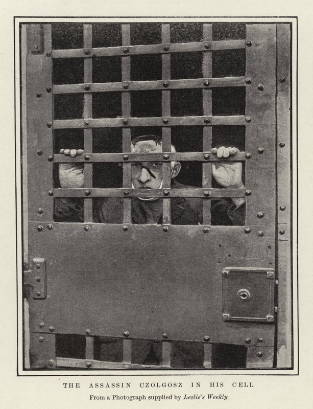 De Moordenaar Czolgosz in zijn Cel door English Photographer