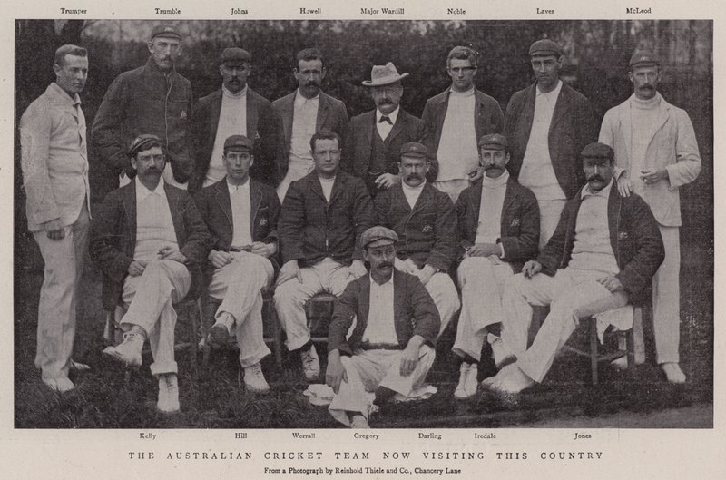 Het Australische cricketteam dat nu dit land bezoekt door English Photographer