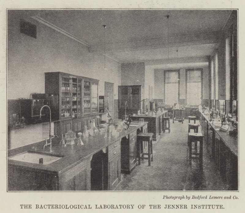 Het Bacteriologisch Laboratorium van het Jenner Instituut door English Photographer