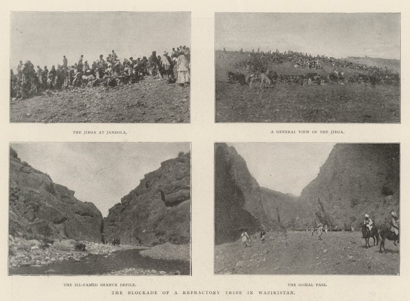De Blokkade van een Weerbarstige Stam in Waziristan door English Photographer
