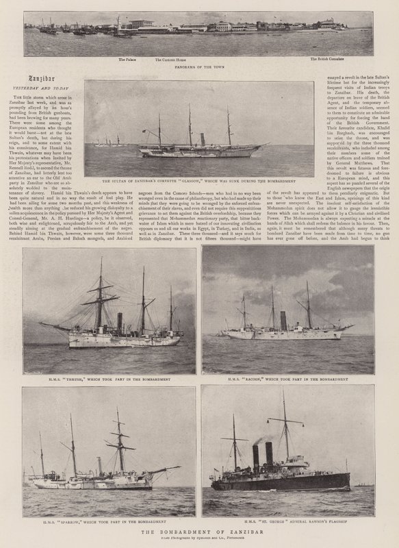 Het bombardement van Zanzibar door English Photographer