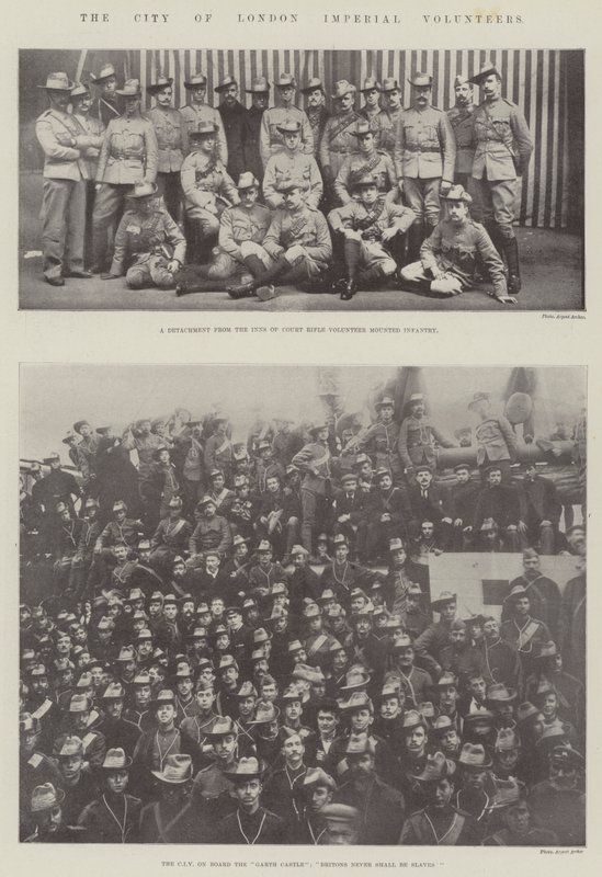 De City of London Imperial Volunteers door English Photographer