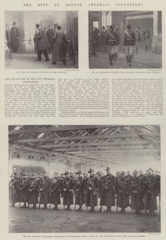 De City of London Imperial Volunteers door English Photographer