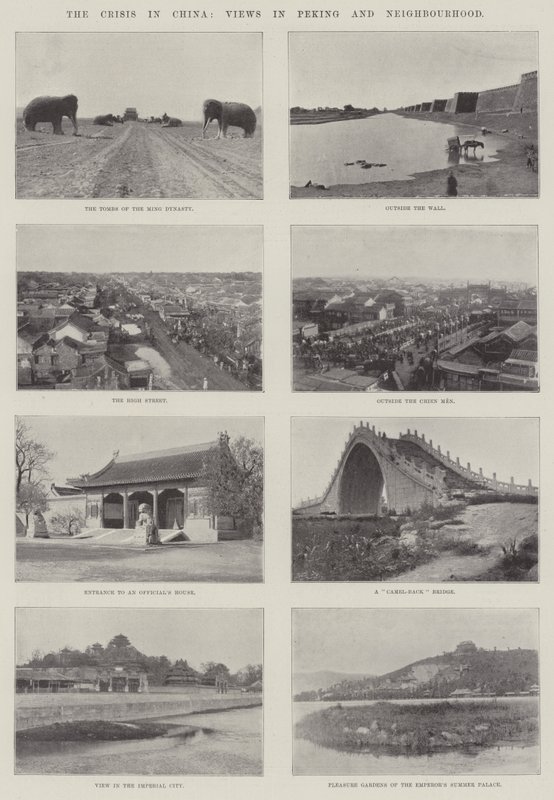De crisis in China, beelden in Peking en omgeving door English Photographer