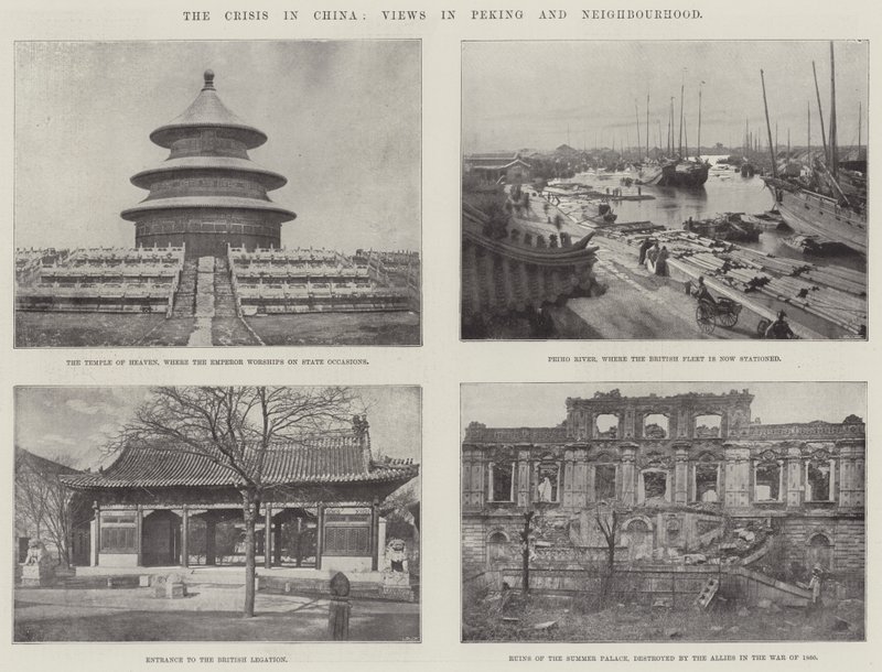 De crisis in China, beelden in Peking en omgeving door English Photographer