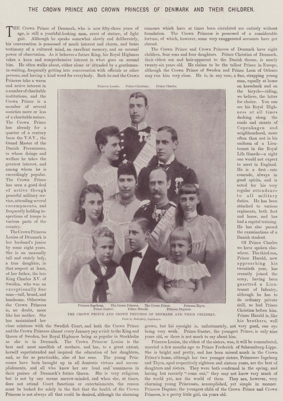 De Kroonprins en Kroonprinses van Denemarken en hun Kinderen door English Photographer
