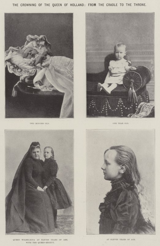 De Kroning van de Koningin van Nederland, van de Wieg tot de Troon door English Photographer