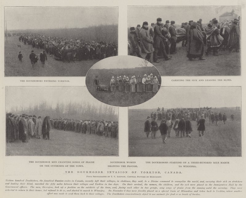 De Doukhobor Invasie van Yorkton, Canada door English Photographer