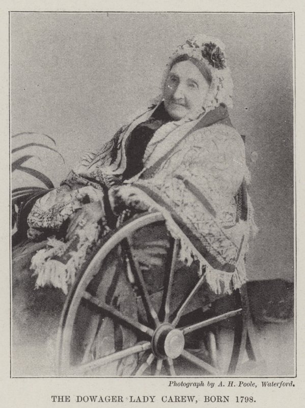 De Weduwe Lady Carew, Geboren 1798 door English Photographer