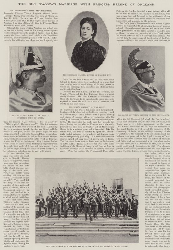 Het Huwelijk van de Hertog van Aosta met Prinses Helene van Orléans door English Photographer