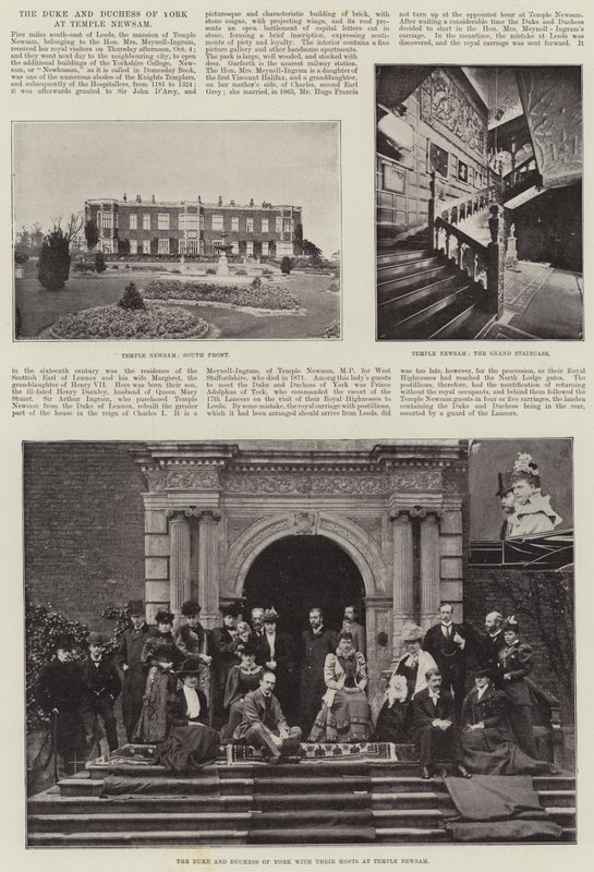 De hertog en hertogin van York in Temple Newsam door English Photographer