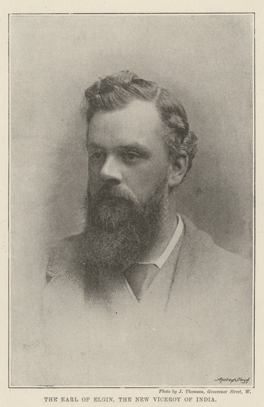 De graaf van Elgin, de nieuwe onderkoning van India door English Photographer