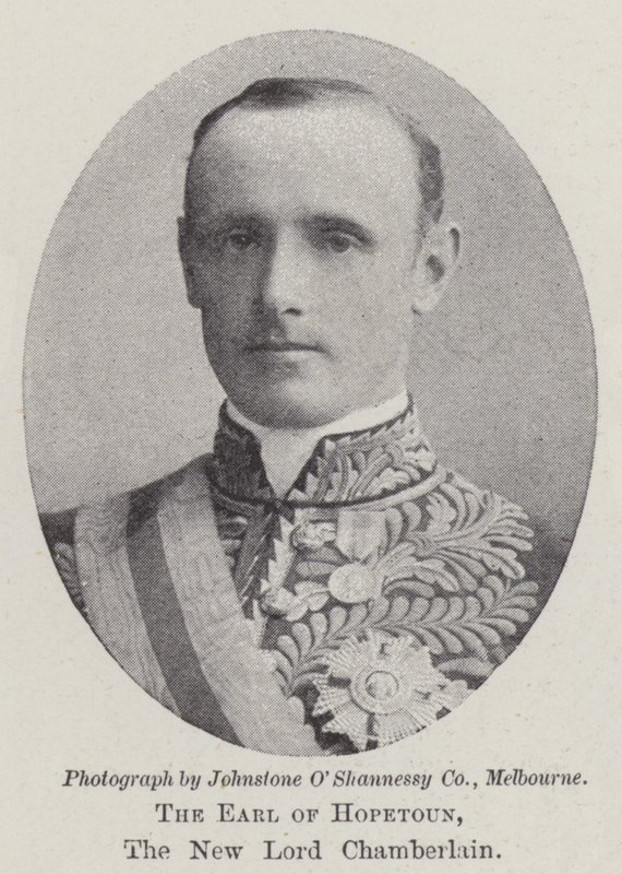 De Graaf van Hopetoun, de Nieuwe Lord Chamberlain door English Photographer
