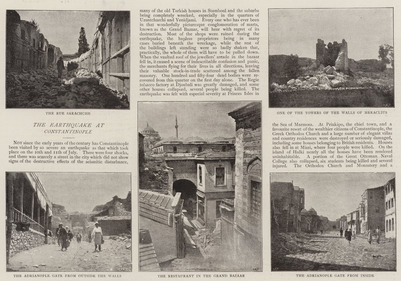 De aardbeving in Constantinopel door English Photographer