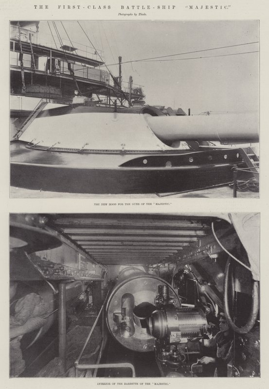 Het eersteklas slagschip Majestic door English Photographer