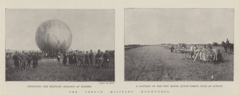 De Franse militaire manoeuvres door English Photographer